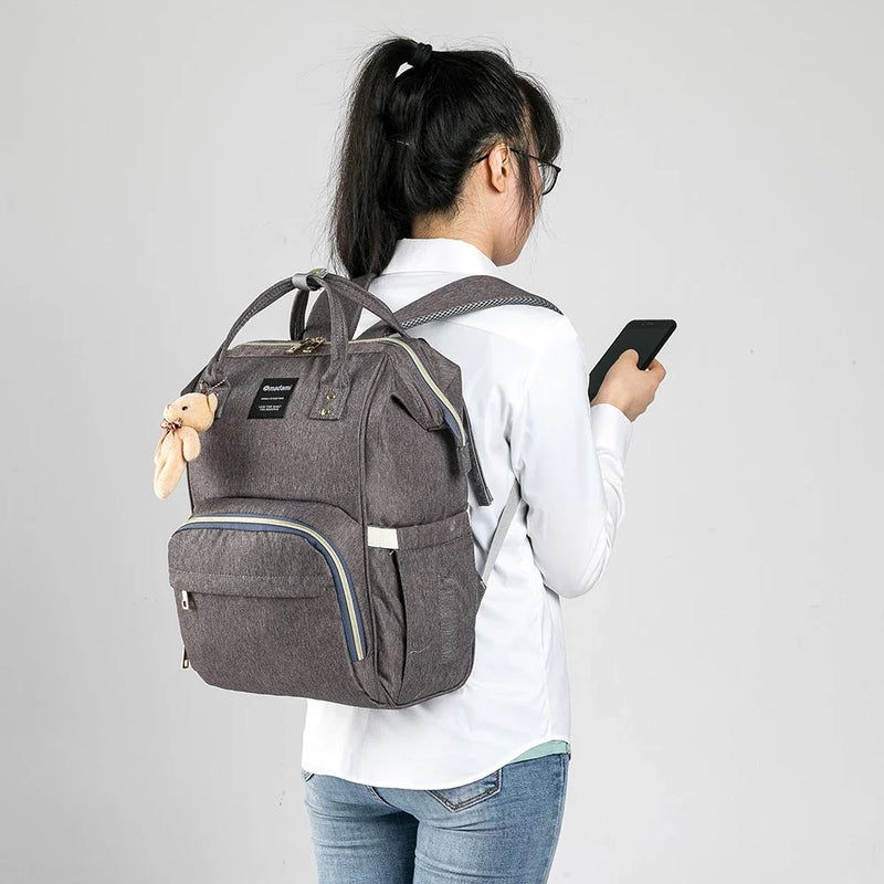 Bolsa Maternidade Mochila Funcional Bebês Madami